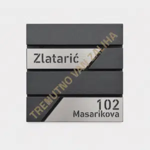 Poštansko sanduče Sardinia sa graviranjem na dve pločice