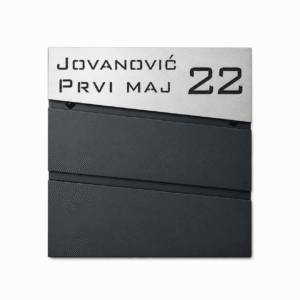 Poštansko sanduče Pisa sa graviranjem na gornjoj pločici
